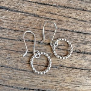 Beaded Circle Earrings
