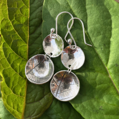 Leaf Imprint earrings