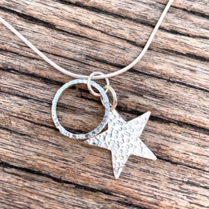 Star and Hoop Pendant